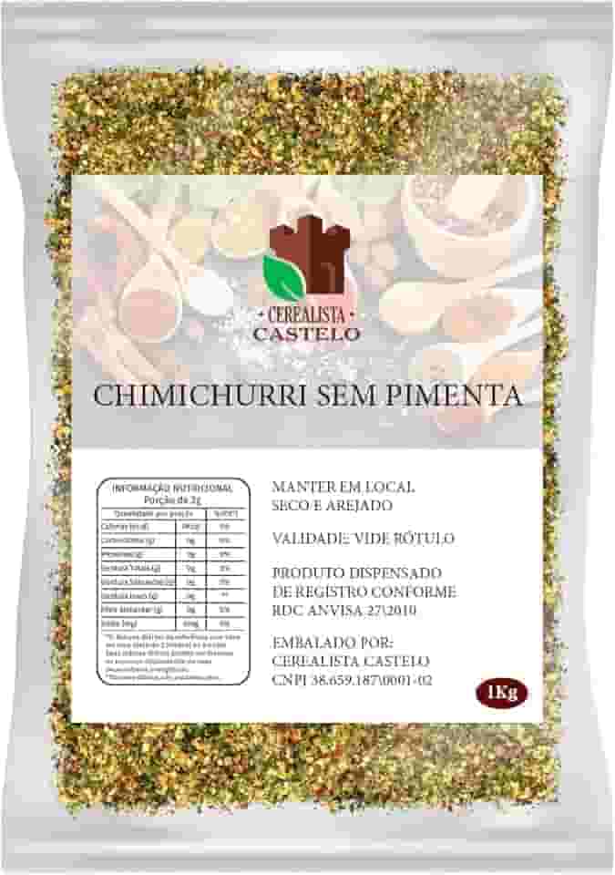 Tempero Chimichurri Sem Pimenta 1kg Premium