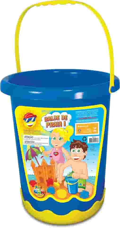 Baldinho de Praia com 7 Acessórios, GGB Plast