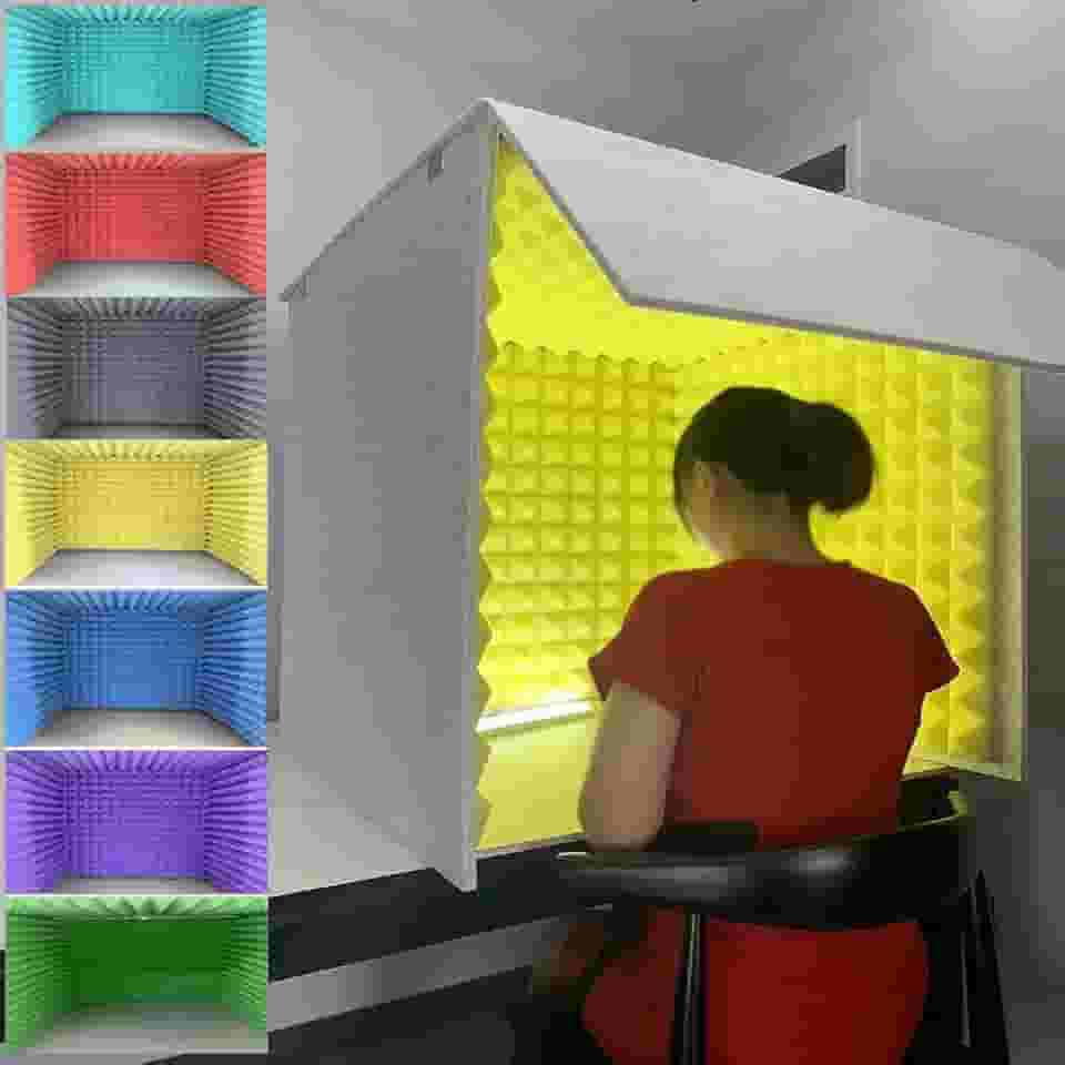 Cabine Vocal Portátil, Cabine De Som, Equipamento De Gravação, Caixa De Cabine De Som Auto-fabricada, Sala De Cabine De Isolamento De Som, Tampa à Prova De Som Superior, light blue, 80m