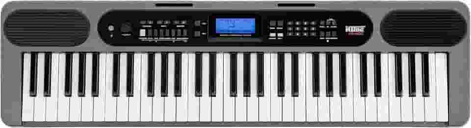 Teclado Musical Kobe Kb-400 5/8 61 Teclas Com Sensibilidade Conexão Midi Usb Entrada P/Pedal Sustain 500 Timbres