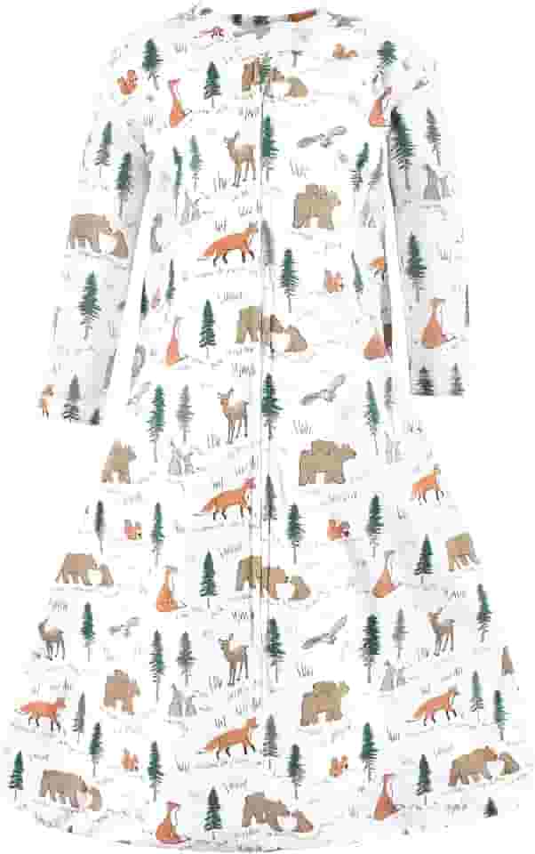 Hudson Baby Saco de dormir unissex de algodão de manga comprida para bebê, saco, cobertor