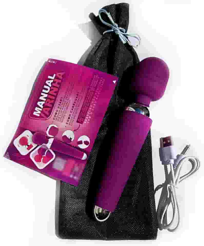Vibrador Massageador Masturbador Varinha Mágica Estimulador de Clitores 6000 Rpm (Roxo)
