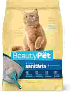 Areia Beauty Pet para gatos 4kg, BAW WAW, Bege