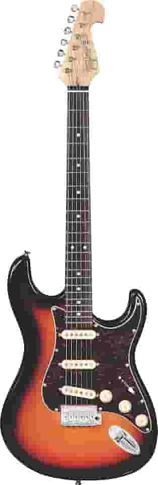 Guitarra Eletrica Classic Tagima Strato T 635 Sunburst Escala Escura