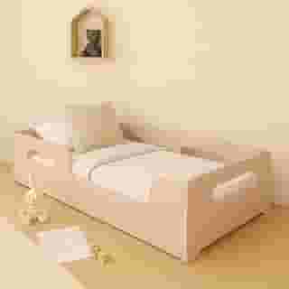 Cama Montessoriana Solteiro Princesa Infantil Mdf P/Colchão 188x88 - Rose