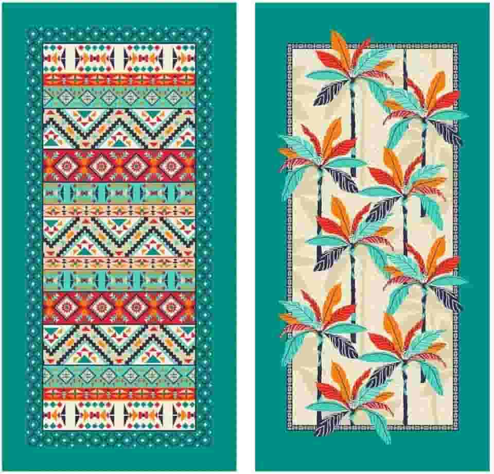 Kit 2 Toalhas Praia Maragogi Banho Piscina Aveludada Lepper