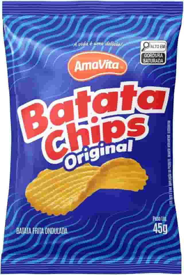 BATATA CHIPS ONDULADA SABOR ORIGINAL 45G