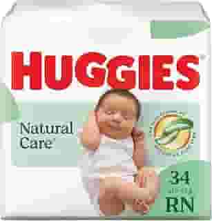 Fralda Huggies NATURAL CARE RN 34 unidades, Branco