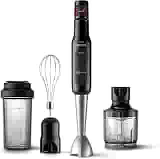 Philips Walita Preto e Inox Mixer Pro - Mix 4 em 1 - SpeedTouch com guia de velocidade - Copo para viagem - Fácil de limpar - 400W - 110V (RI2622/72)