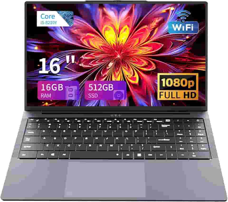 Laptop para jogos, laptop Core i5 de até 3,60 GHZ, laptops de 40 cm, 16 GB de RAM, 512 GB, SSD Wind 11 Pro, laptops tradicionais, tela FHD IPS, teclado retroiluminado, notebook, abertura de ângulo 180