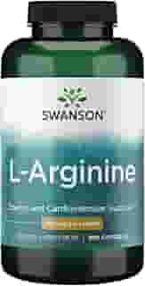 L-Arginina 500mg Swanson 200 Cápsulas Importado