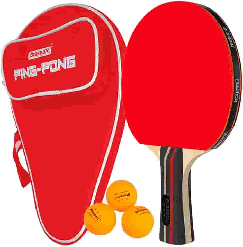 Raquete De Ping Pong Tênis De Mesa Profissional Com Raqueteira