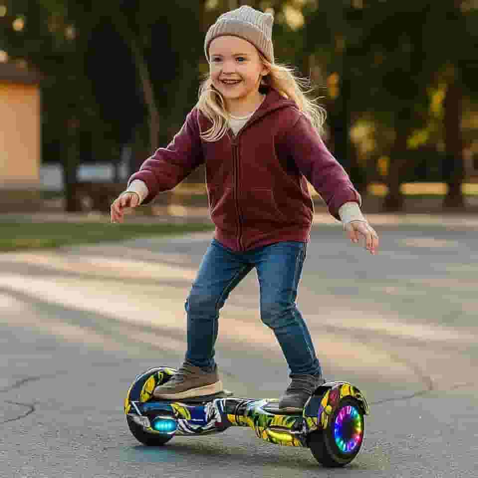 Hoverboard Skate Elétrico Com Alça Bluetooth LED Original (HIP HOP)
