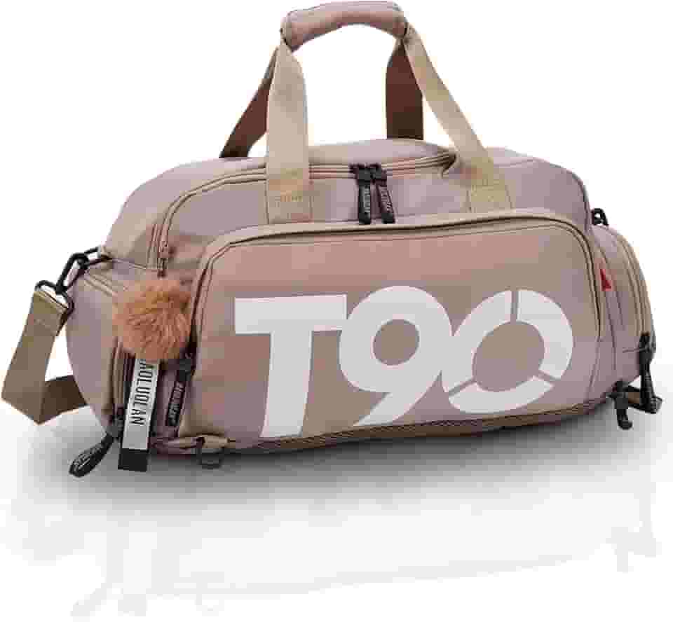 Bolsa Impermeável 3 em 1 para Academia Praia Viagem E Trabalho | Masculina Feminina Unissex (Caqui)