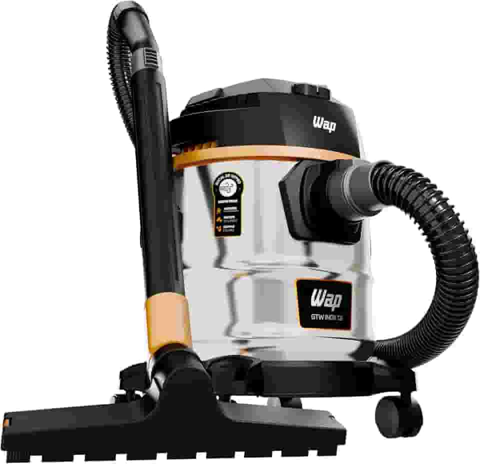 WAP Aspirador de Pó e Água Barril GTW INOX 12i, Portátil, 12 Litros, com Soprador, 170mbar 1600W 127V