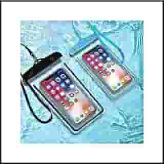 Kit 2 Capas Para Celular Universal A Prova D'Água Impermeável Até 6.8 Polegadas transparente Ideal para Chuva, Motociclistas, Piscina e dia a dia. Case estanque.