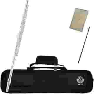 Kit Flauta Eagle FL03S Transversal Prateada Dó Com Estojo