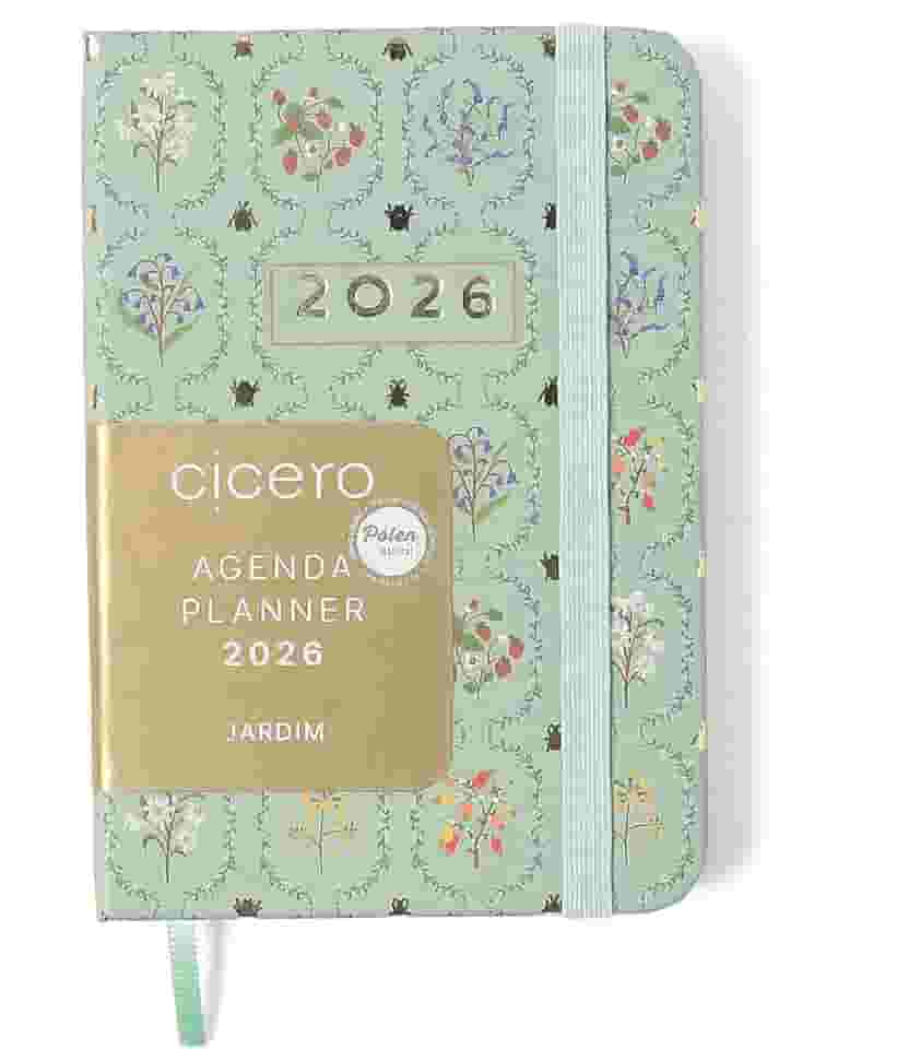 AGENDA PLANNER CICEROS 2026 JARDIM SEMANAL 9X13 VERDE