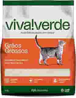Viva Verde Areia Higiênica Biodegradável para Gatos Grãos Grossos 4kg