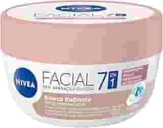 NIVEA Hidratante Facial Beleza Radiante 7 em 1 100g - 7 benefícios em 1 potinho: reduz marcas escurecidas, controla oleosidade, uniformiza, ilumina, hidrata, proteção UVA/UVB e efeito matte