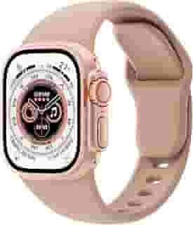 Pulseiras unissex compatíveis com Apple Watch de 38 mm, 40 mm, 41 mm, 42 mm, 44 mm, 45 mm e 49 mm, de silicone macio para iWatch séries Ultra 10/9/8/7/6/5/4/3/2/1 SE