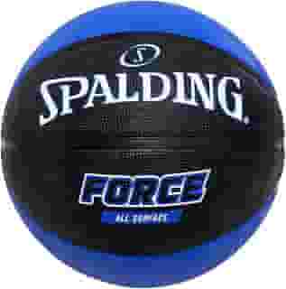 Bola de Basquete Spalding Force, Preto e Azul, Tam. 7