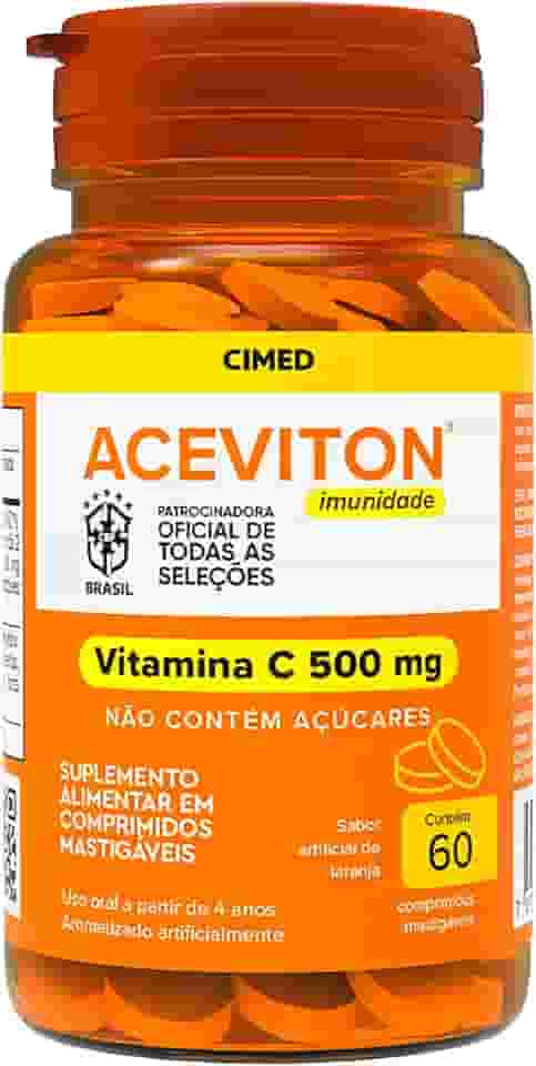 Aceviton Vitamina C Imunidade 60 Comprimidos Mastigáveis