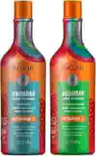 Inoar, Kit #Bombar Super Vitaminas – Shampoo e Condicionador Para Crescimento Acelerado, Fortalecimento Capilar, Redução da Queda e Brilho Intenso, 2x1L