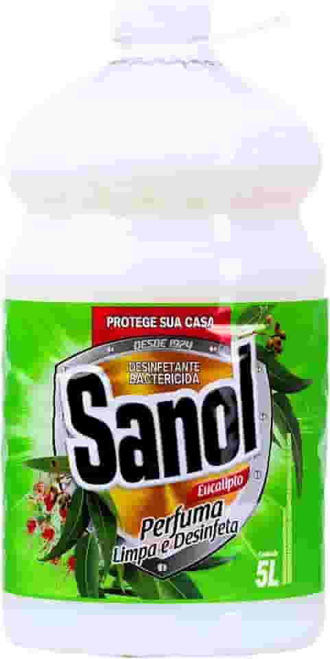 Sanol Desinfetante Líquido Para Uso Geral Eucalipto 5 Litros Branco