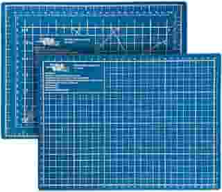 Base de Corte A4 30x22 cm Mesa de Apoio Placa para Corte Costura Patchwork Artesanato (Azul)