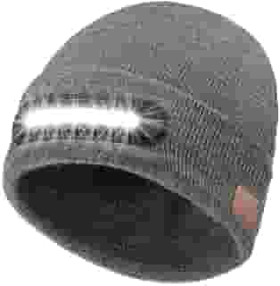 RANCOVY Gorro de LED com luz, unissex recarregável por USB para homens e mulheres, Cinza, Tamanho Único