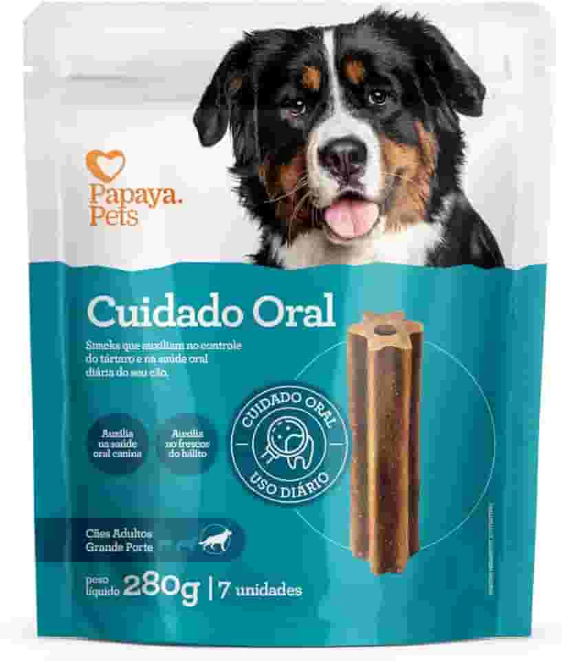 Chalesco Papaya Pets Snack Cuidado Oral para Cães 280 g Porte G Sabor Frango