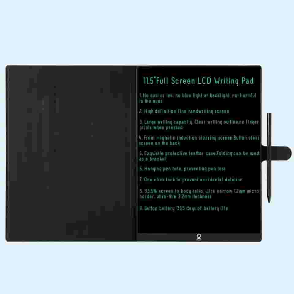 Tablet de escrita de 11,5 polegadas com capa
