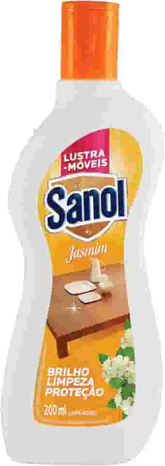 Sanol Lustra Móveis Brilho Prático Jasmim 200 Ml Laranja