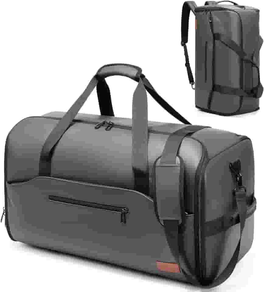 Bolsa de viagem Moulyan conversível com compartimento para sapatos, bolsa de viagem impermeável 3 em 1 com alça de ombro para homens e mulheres