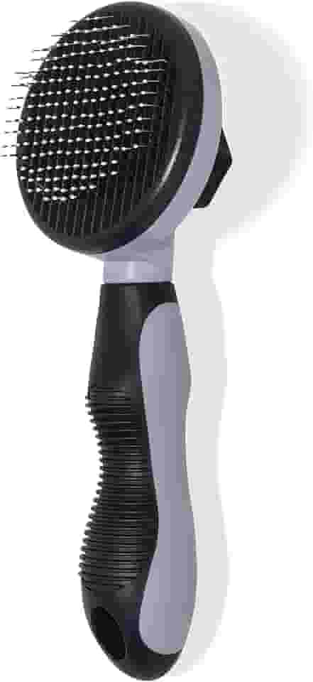 Escova autolimpante – Ferramenta de cuidados amigável para a pele para cães, gatos, filhotes e outros animais de estimação pequenos ou grandes, remoção de pelos para animais de estimação de pelo longo