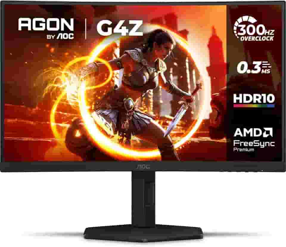 Monitor Gamer Curvo AOC AGON G4Z 27' 300Hz 0,3ms HDR10 Base Ajustável C27G4Z/P