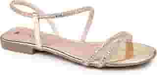 Sandália Rasteira Feminina Rasteirinha com Detalhes de Pedras Coloridas Leve Macia Confort