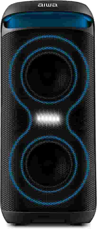 Caixa de Som PartyBox AIWA PB-08 Bluetooth 8H RGB USB TWS Preto