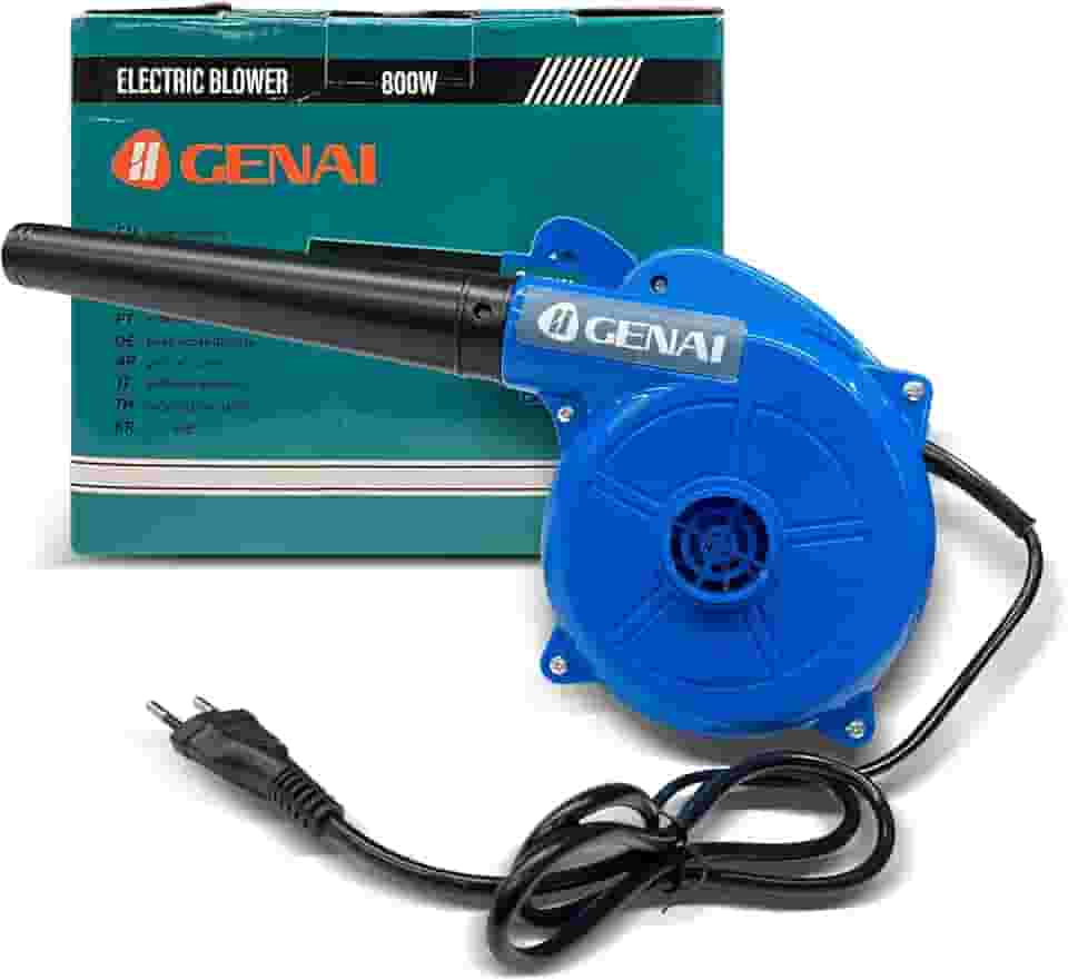 Soprador de Folhas 220V, Soprador Elétrico 800W, Motor de Cobre, Dupla Função Soprar e Aspirar