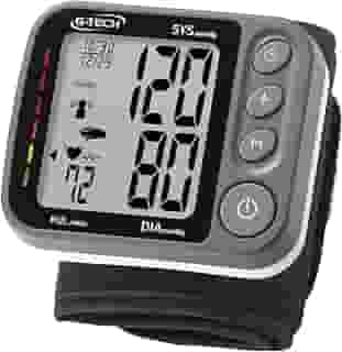 G-Tech Aparelho de Pressão Digital Automático Pulso com Sensor 3D GP450SP, Preta/Cinza
