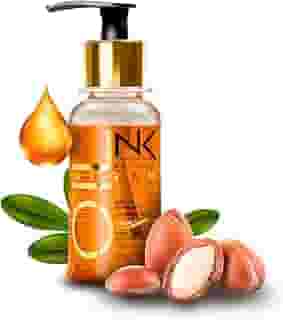 Óleo de Argan NK Styling – Silicone para cabelos – Óleo nutritivo à base de óleo de argan marroquino, oferece brilho e impermeabilidade ao cabelo, nutre e repara o cabelo. 120 ml.