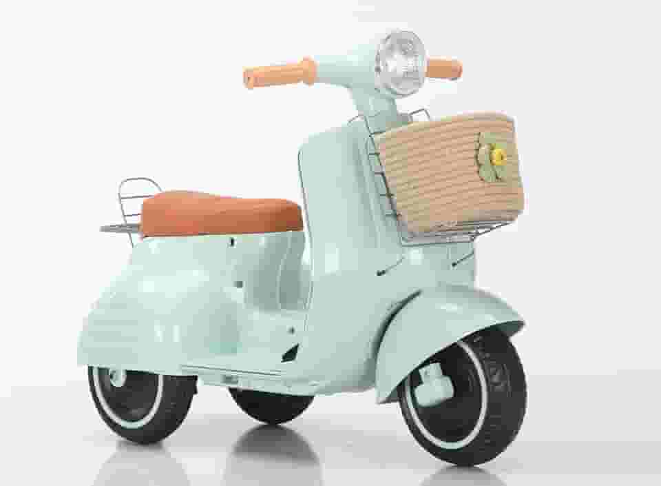 Scooter Elétrica Com Banco Acolchoado (Menta) 6V Bandeirante