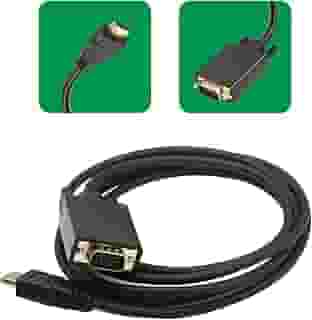 Cabo Adaptador HDMI para VGA, Conversor Digital, 1,8 metros, Preto (Preto)