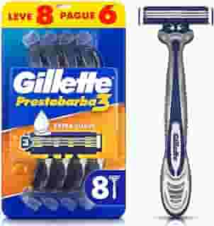 Aparelho de Barbear Descartável Gillette Prestobarba3 Leve 8 Pague 6