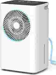 Desumidificador de Ar 6L/Dia com Controle Inteligente, Botão de Toque, Temporizador 24H, 2L Tanque, Drenagem Contínua ou Manual, Degelo Automático, Ideal para Casa e Escritório até 120m²