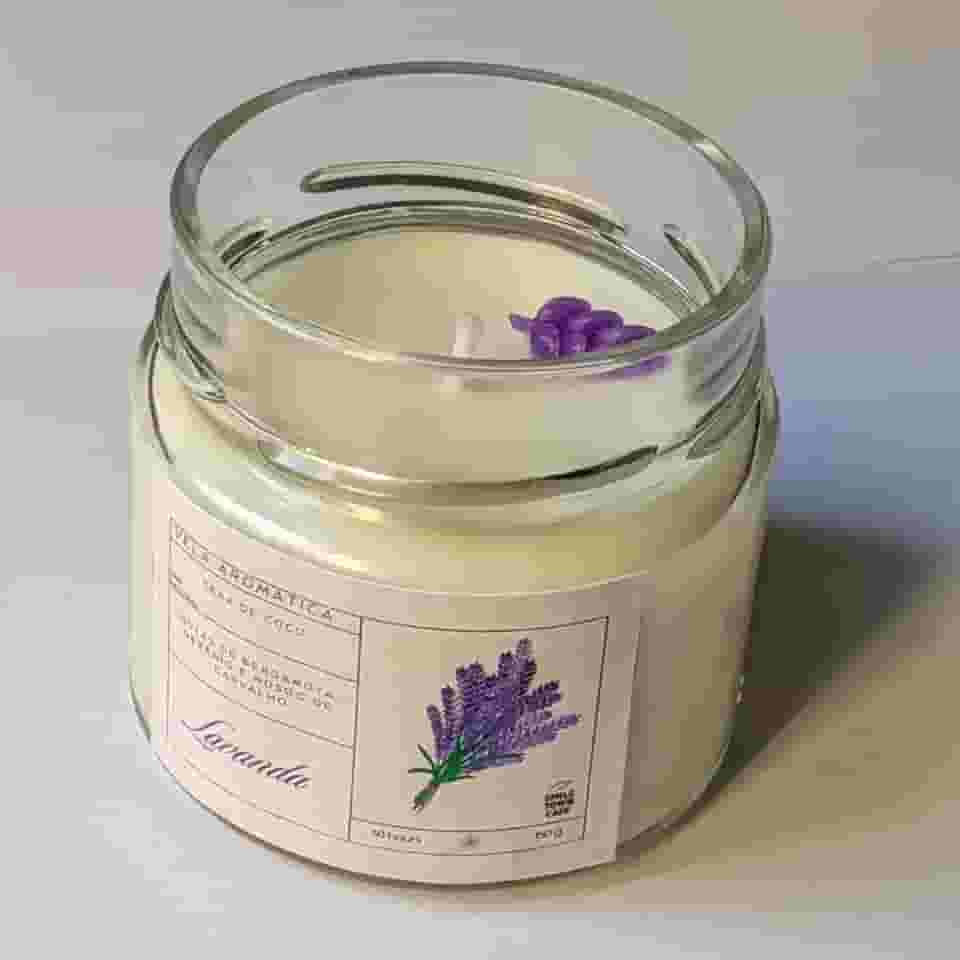 Vela Aromática Perfumada Aroma de Lavanda Francesa - 150g