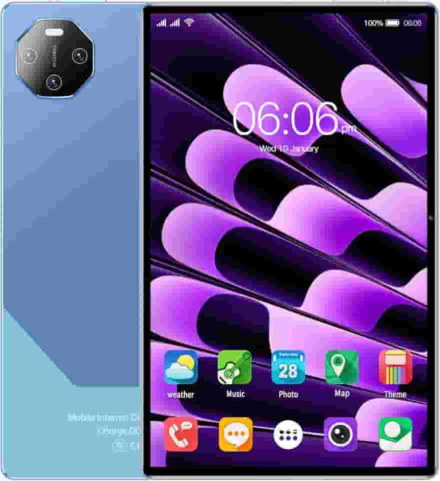 Tablet com tela de 11,6 polegadas, 16 GB de RAM + 512 GB de ROM, bateria de 12.000 mAh, edição WiFi, Android 13 (Azul)