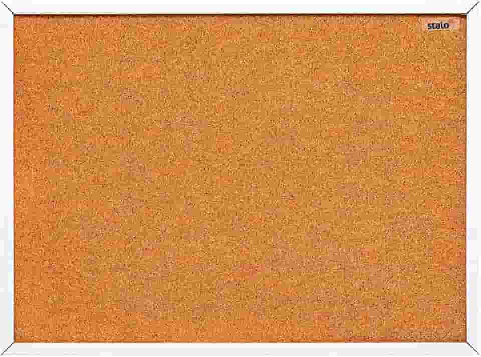 Quadro de Aviso Cortiça Moldura Fit Branco STALO, 100x70