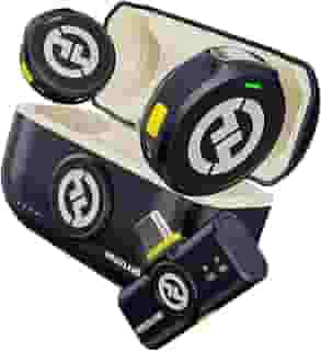 Hollyland Lark M2 Microfone Lapela Sem Fio, Compatível com Android, IPhone 15, Cancelamento de Ruído Inteligente, Transmissão Sem Fio de 300M, 30 H Duração de Bateria, Ideal para Vlog-Preto